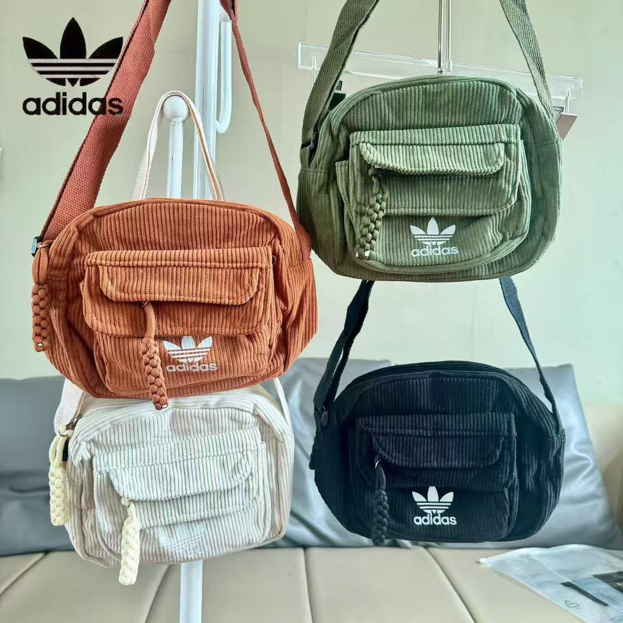 Adidas燈芯絨包