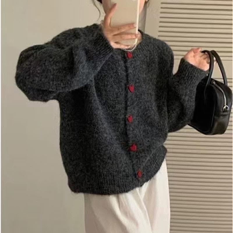 日系立體愛心毛衣