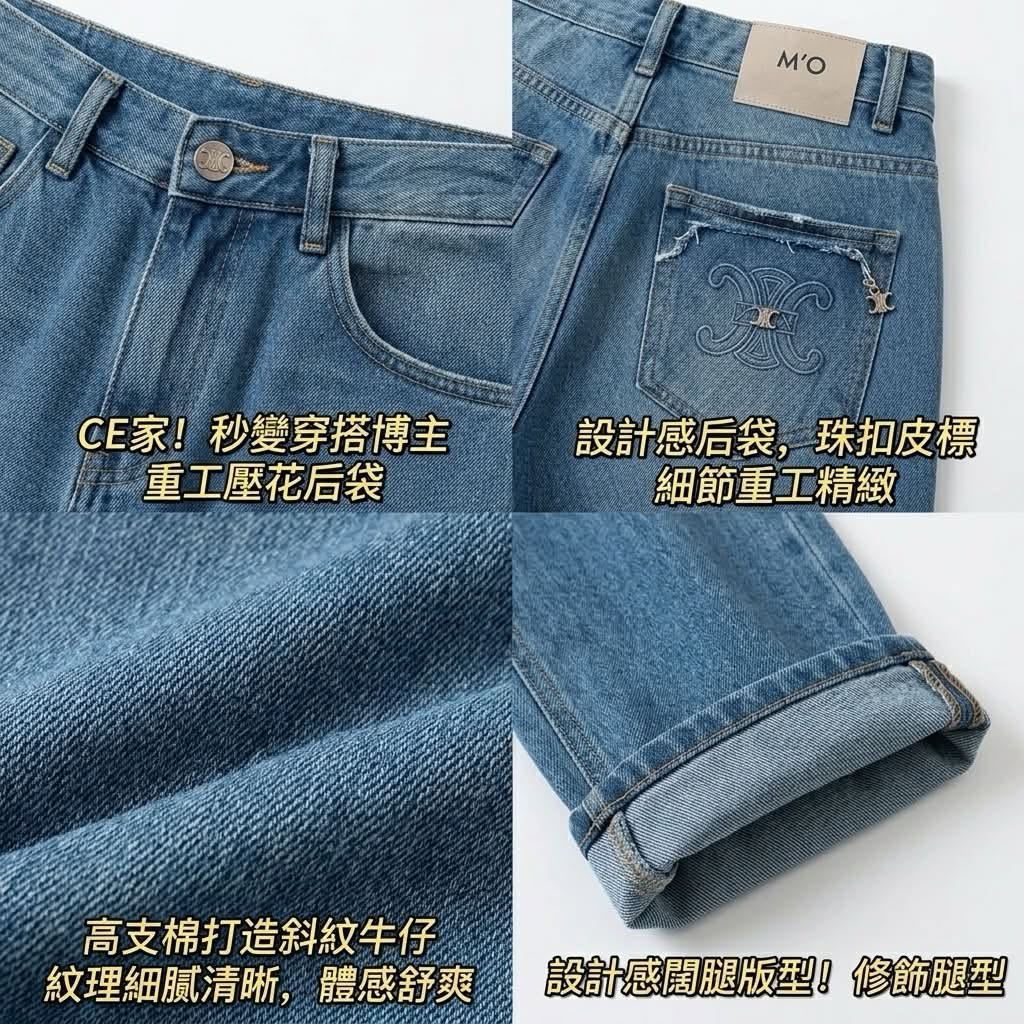 凱旋門法棍牛仔褲