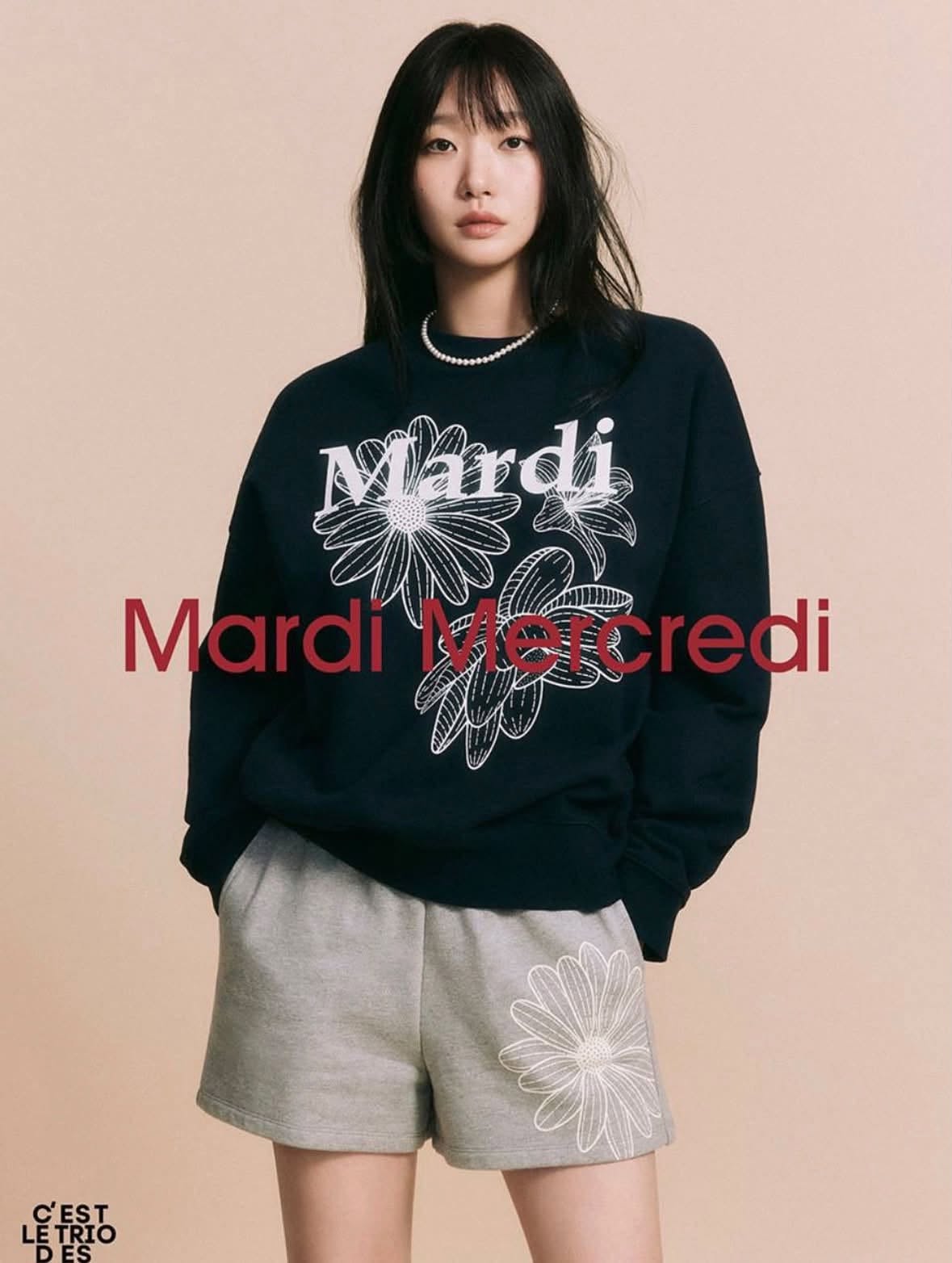 Mardi Mercredi 小雛菊棉短褲