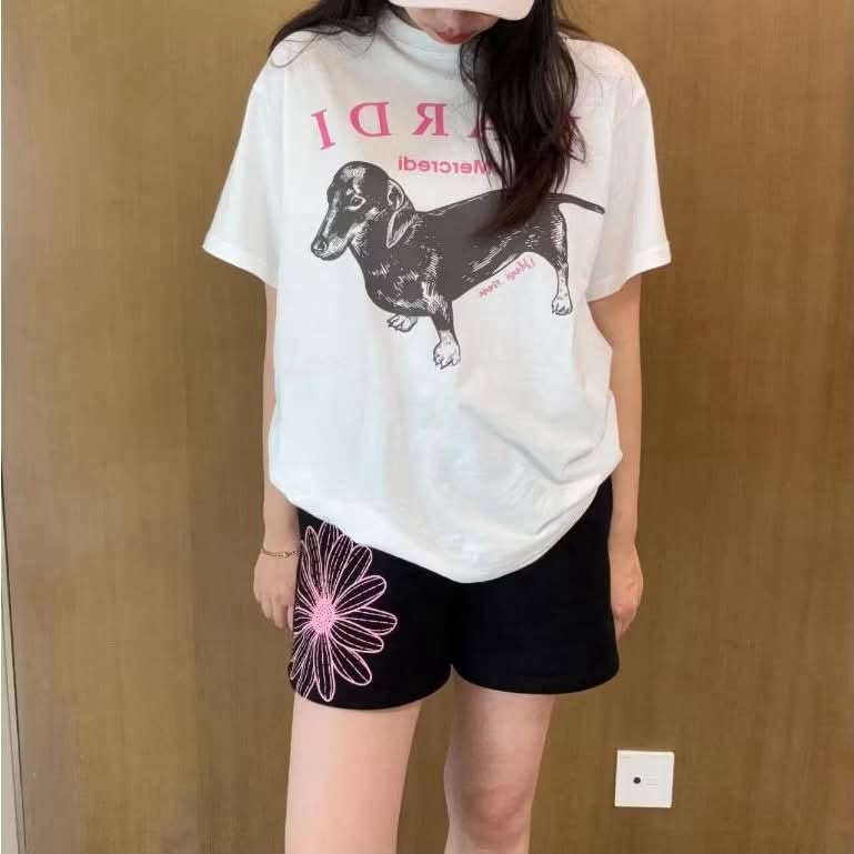 Mardi Mercredi 小雛菊棉短褲