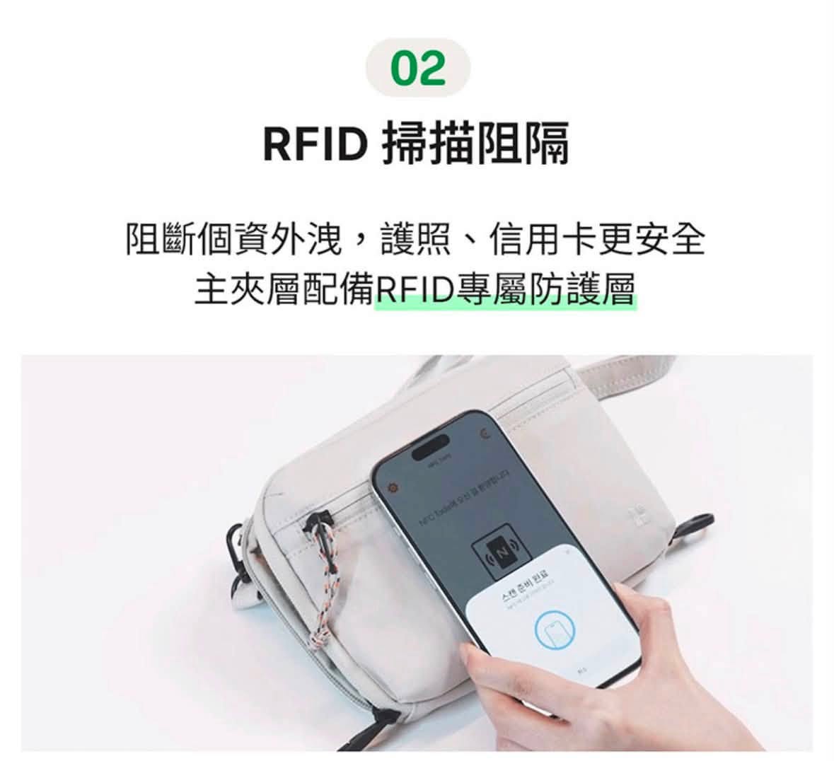 韓國Branden輕量防盜收納包